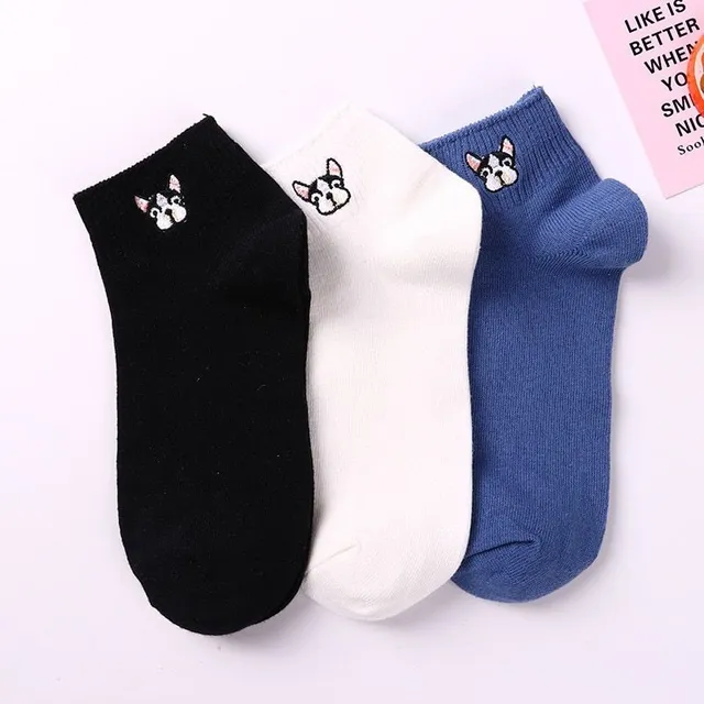 Socks with French bulldog