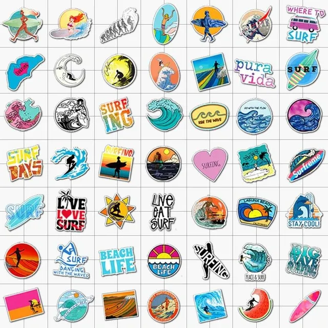 Surf stickers 50 pcs E300