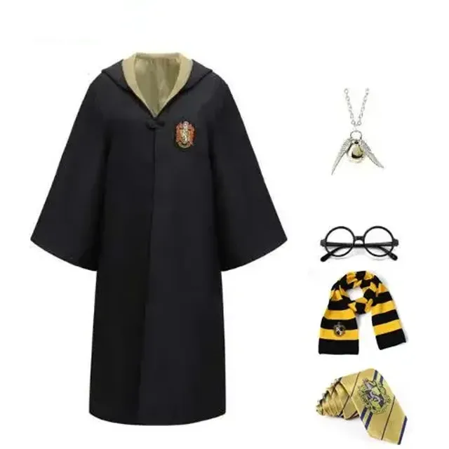 Pelerină vrăjitor/vrăjitoare cu motivul lui Harry Potter - costum pentru copii și adulți