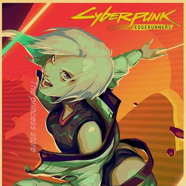 Cyberpunk 2077 plakaty papierowe