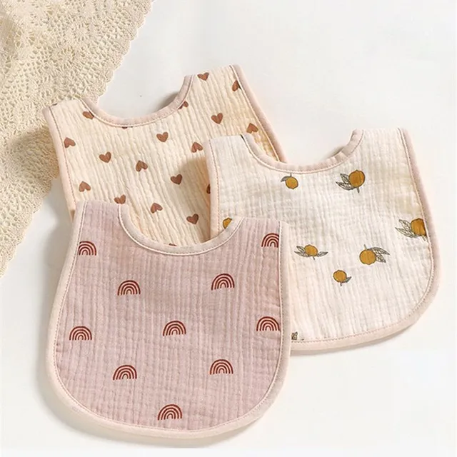 Baby cotton bib - various motifs