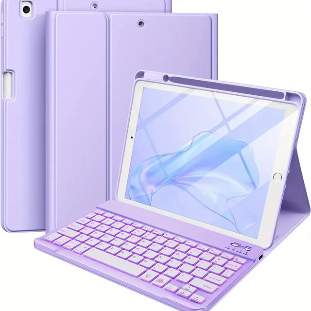 Universal keyboard case for iPad 9., 8th and 7th generation with protection and stand