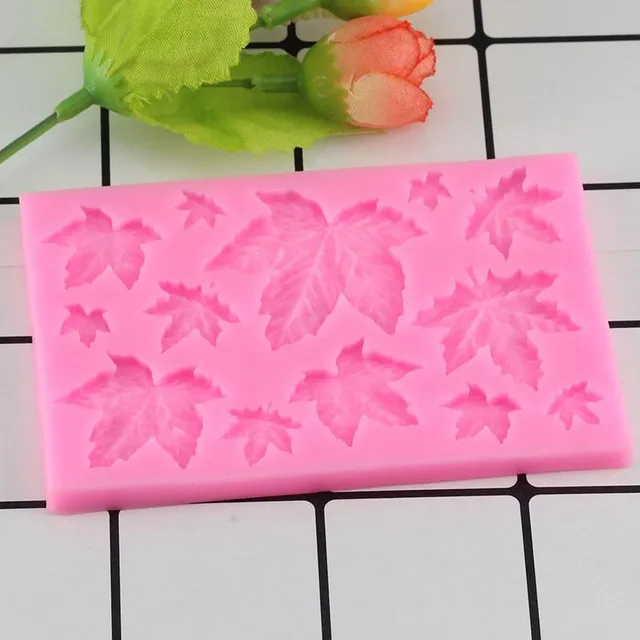Silicone mould maple leaves