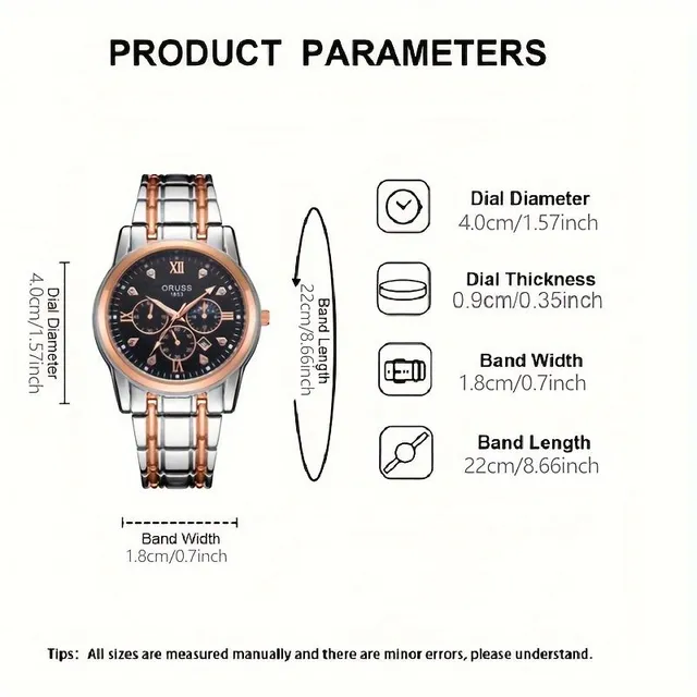 Wodoodporny zegarek męski z luminescencją - trend mody dla