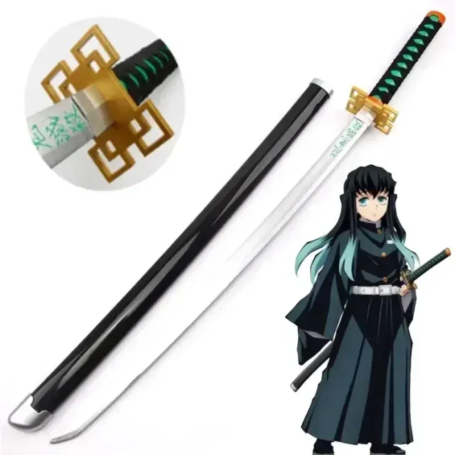 Katana din plastic potrivită pentru expoziție în stilul anime Demon Slayer - diverse tipuri