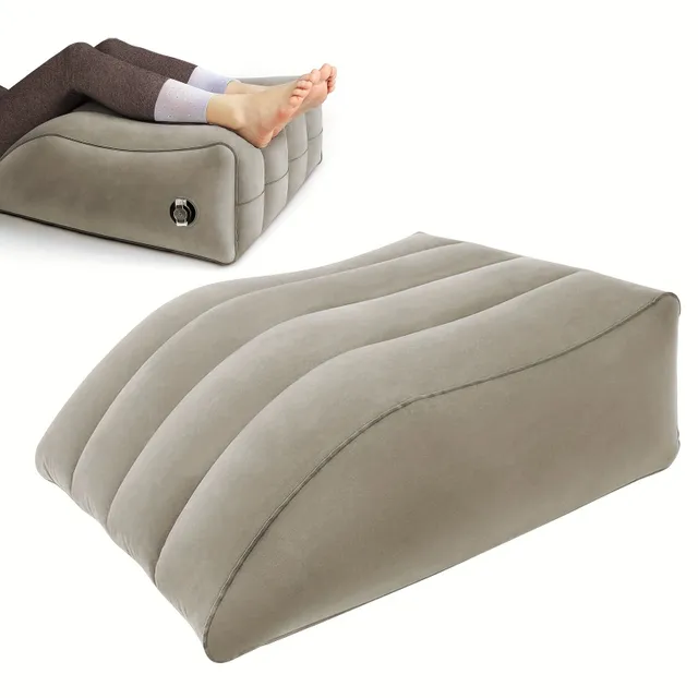 Lift pillow for legs: Inflatable wedge pillow, comfortable cushion for legs for relief from pain of legs and back