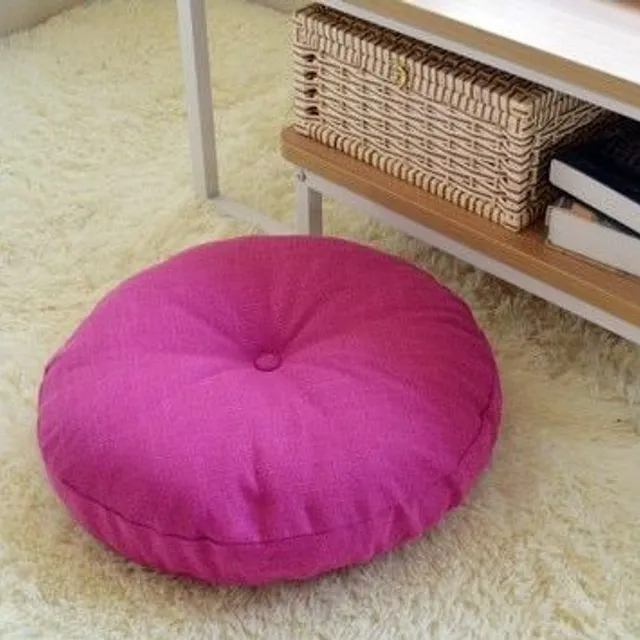 Coussin rond pour s'asseoir