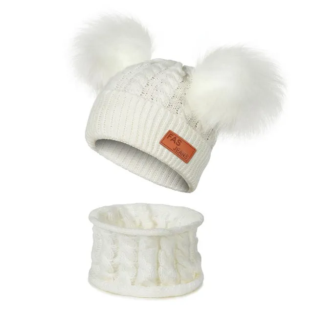 Children's winter hat and neck warmer set