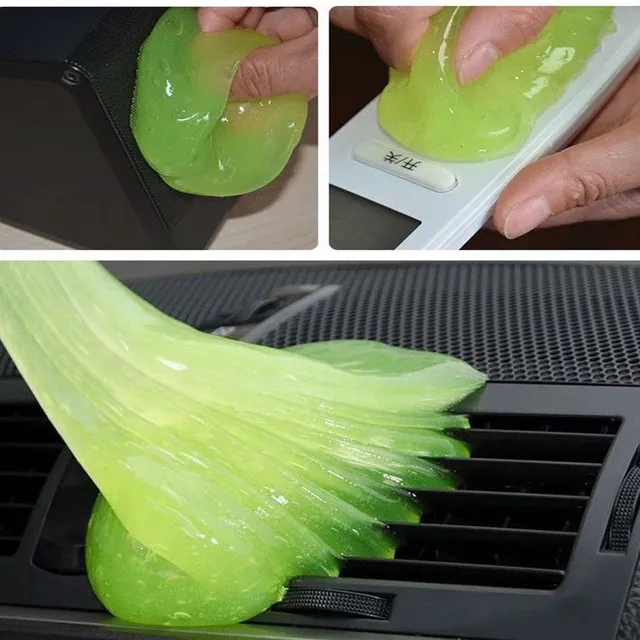 Cleaning gel slime for removing dust from inaccessible places