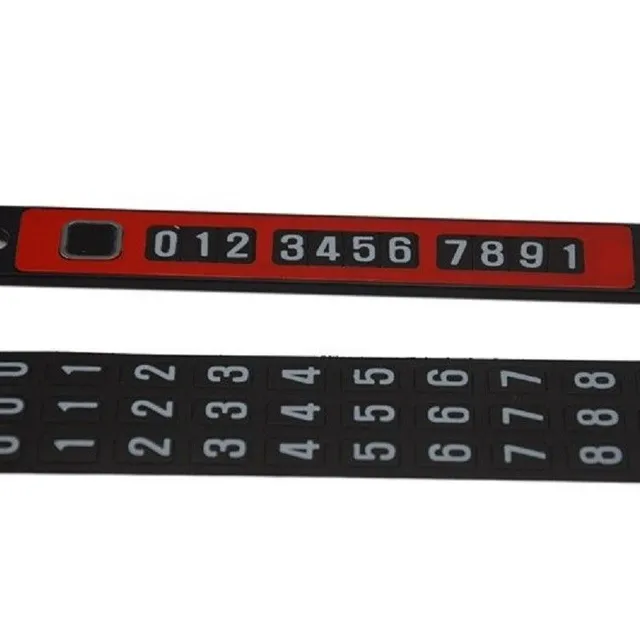 Magnetic strip for the car's phone number