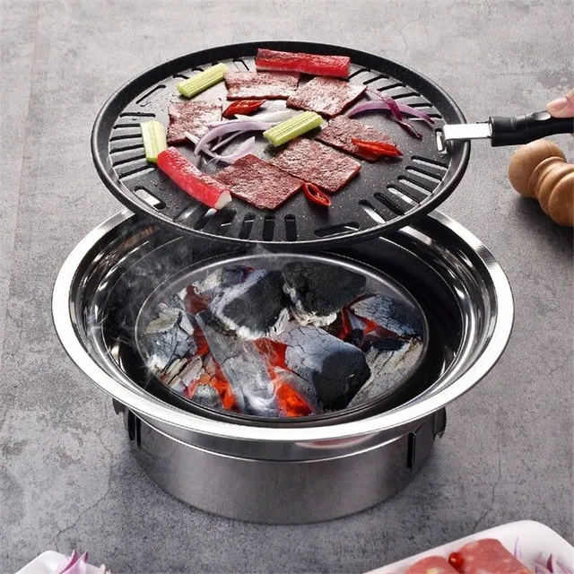 Portable coal grill