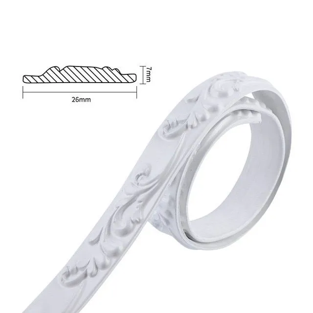 Luxury adhesive decorative tape for wall edging - several variants Seraphinus