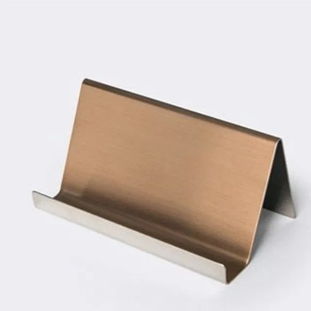 Stainless steel business card holder