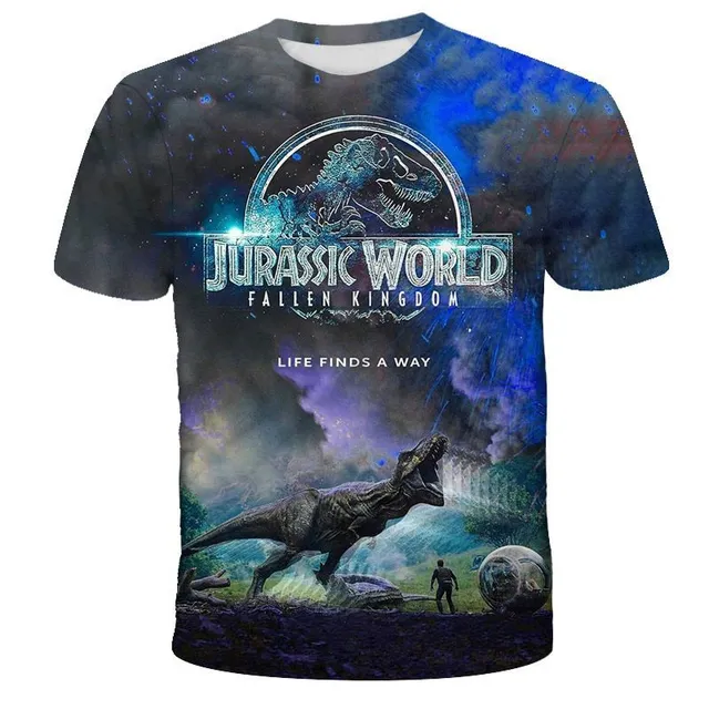 Gyermek póló rövid ujjú, Jurassic World nyomtatással