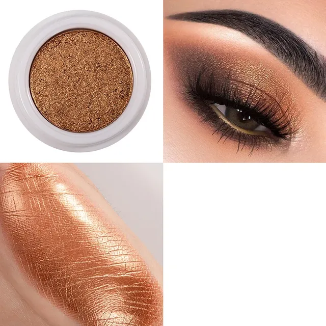 Luxurious metallic eye shadows - changing color when changing angle of light, several color variants