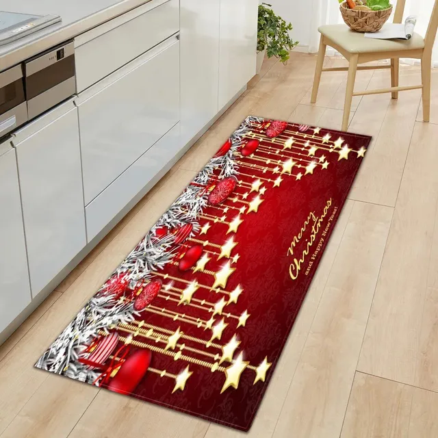 Cute carpet for Christmas season - Rectangular carpet with anti-slip surface for bedroom