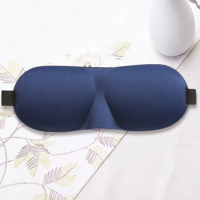 3D měkká a pohodlná oční maska na spaní Navy blue