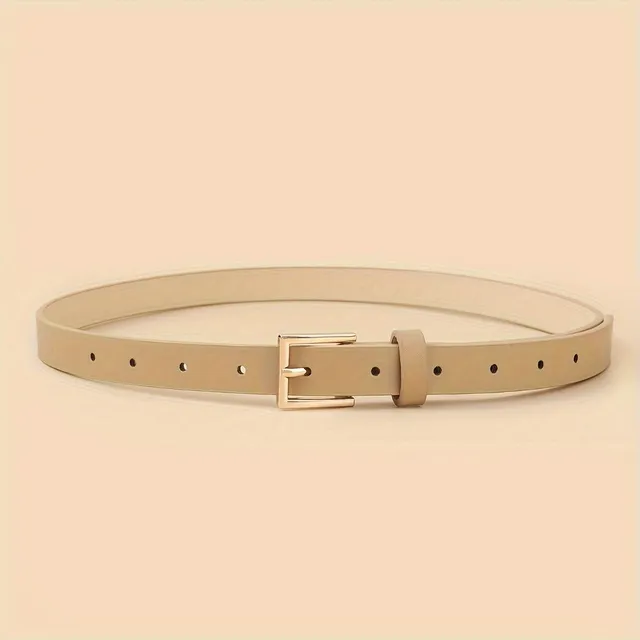 4x leather strap with square buckle, retro style