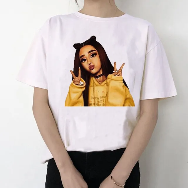 Tricou de damă de lux cu mâneci scurte - Ariana Grande