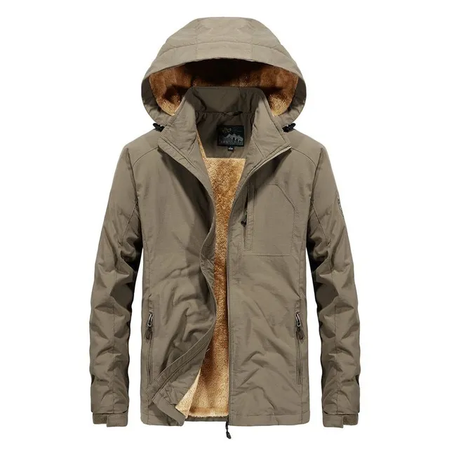 Men's winter jacket with detachable hood Ferry