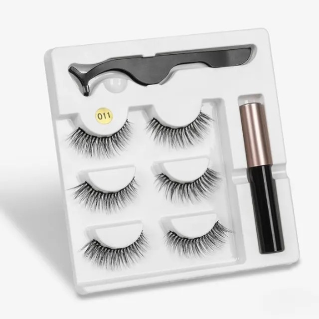Luxurious magnetic 3D eyelashes