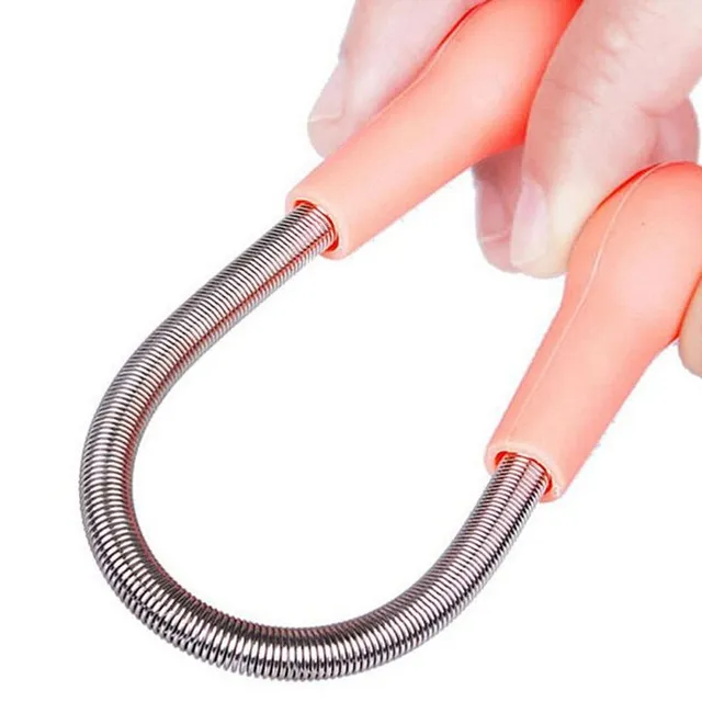 Special stainless steel epilation spring with plastic grips for removing fine hair Bada