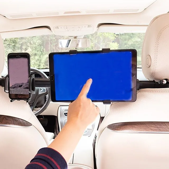 Tablet holder and mobile phone for the car