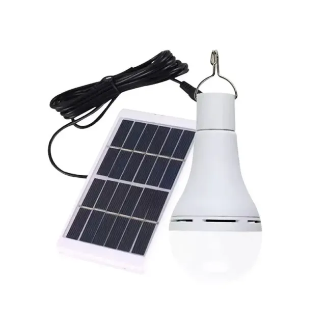Waterproof solar LED lamp for hiking and fishing