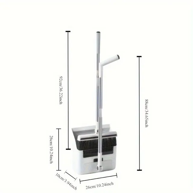 Praktický set metla a lopata 3 v 1 pre jednoduché čistenie