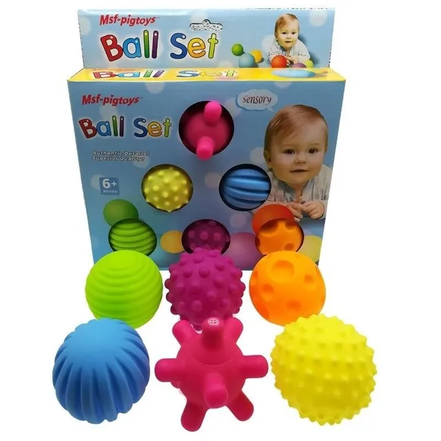 Balles texturées 6 pcs