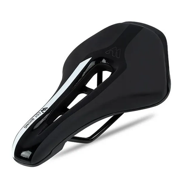 Comfortable bike saddle a-style-black-white