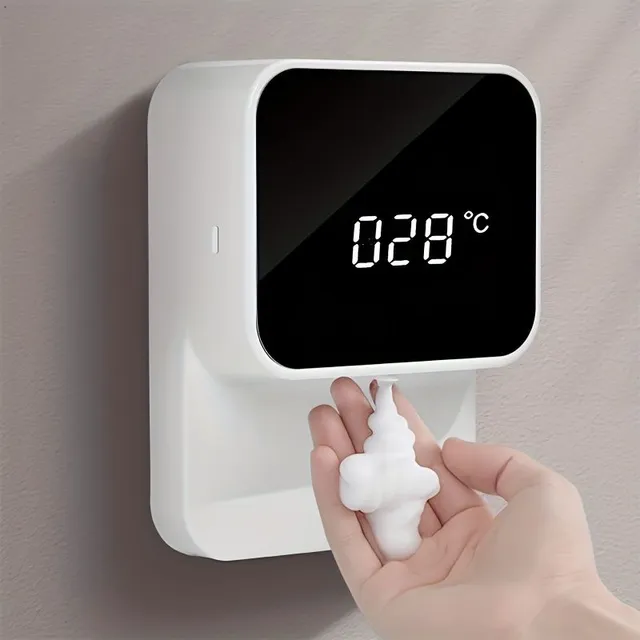 Touchless soap dispenser with wall sensor