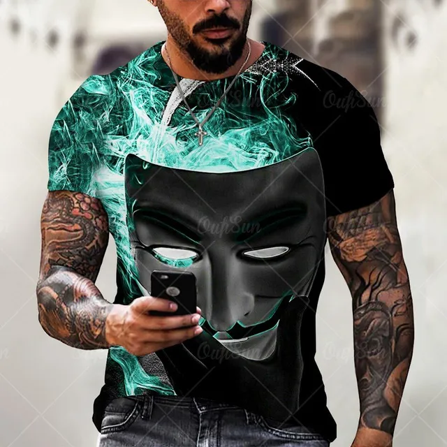 Men's short sleeve T-shirt with print - Joker