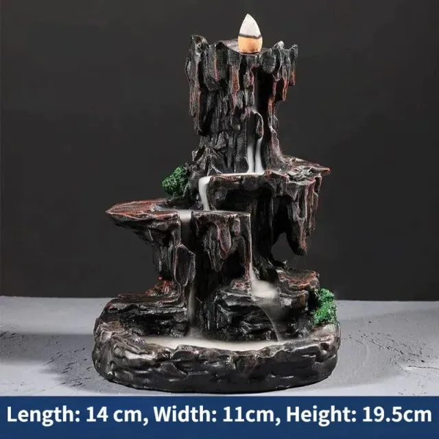 Zen Alpine Running water reflux incense burner home decoration creative ornaments home indoor aroma diffuser incense holder