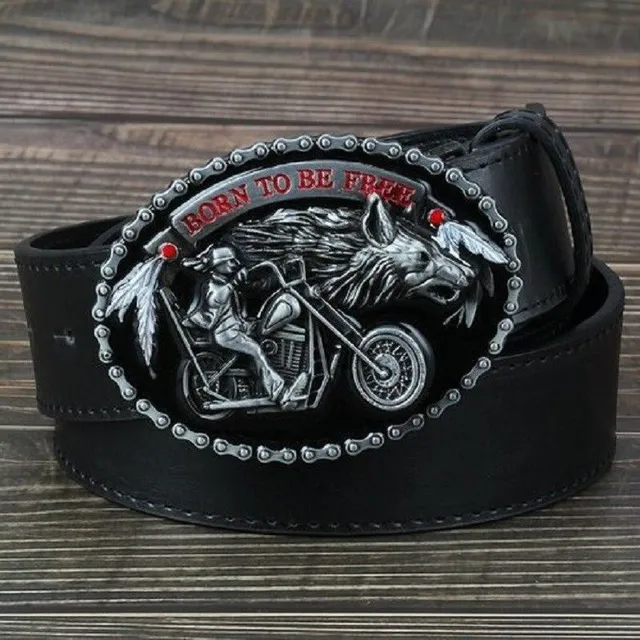 Belt for men's motorcycles 0 cm Zonia