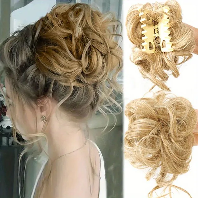 Women's synthetic hair - tousled bun