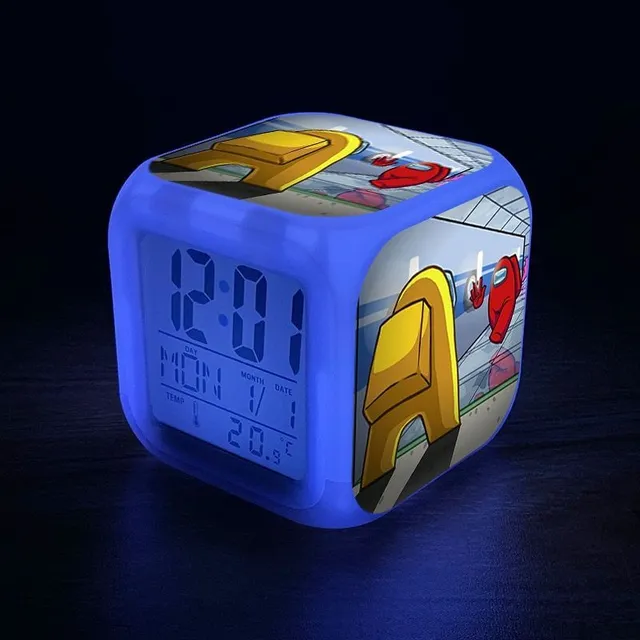 Lighting alarm for children with gaming motifs among-us-11