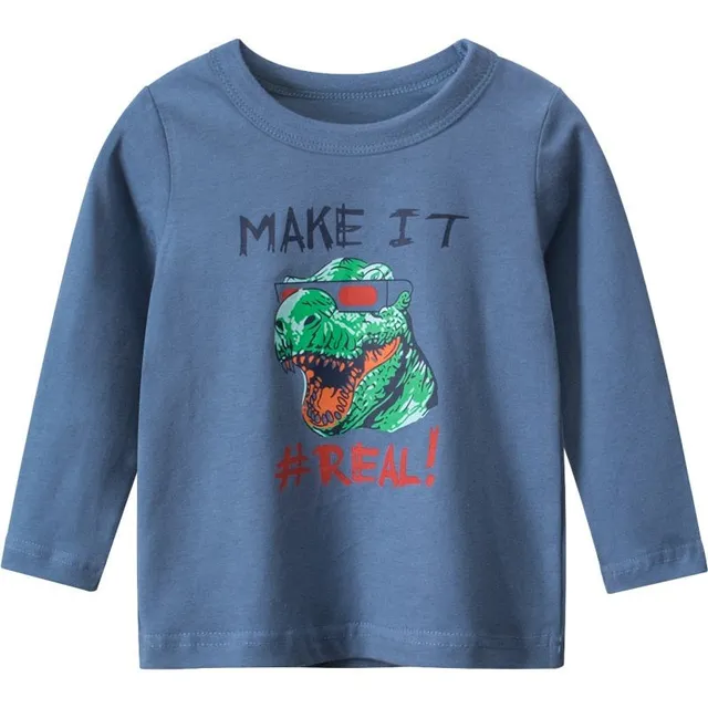 Jungen Baumwoll T-Shirt mit Dinosaurier