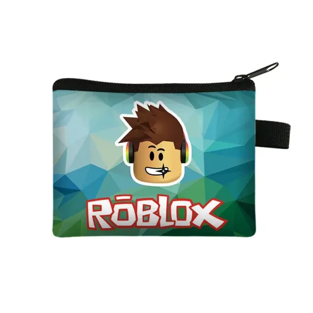 Unisex children's zipper wallet with themes of popular Roblox characters