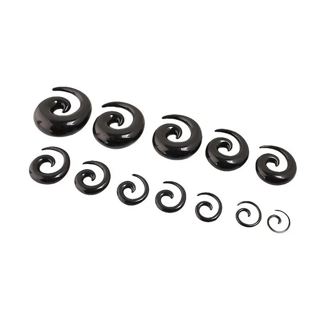 Black acrylic spiral extender