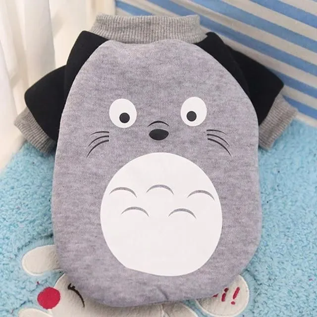 Clothes for cats with animated characters