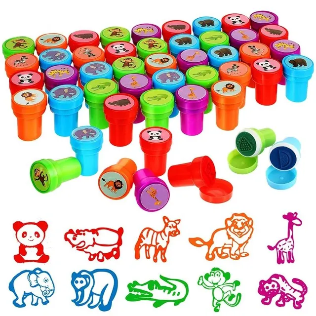 Children's set of picture stamps - 10 pcs