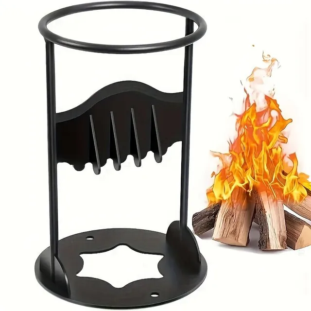 Hand-held wood chipper, Camping wood cutting stand, Wood chopping chopper