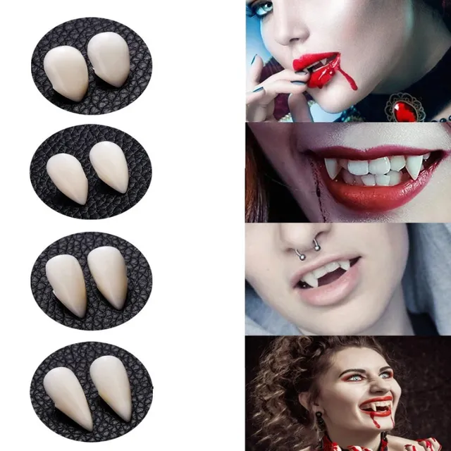 Fałszywe zęby wampira - zestaw