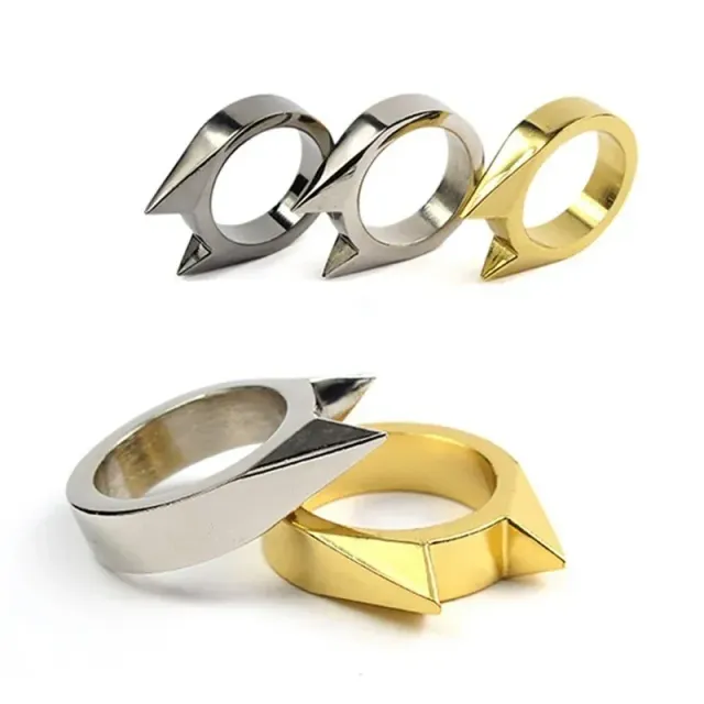 Stylish unisex ring designed for self-defense - 3 colors