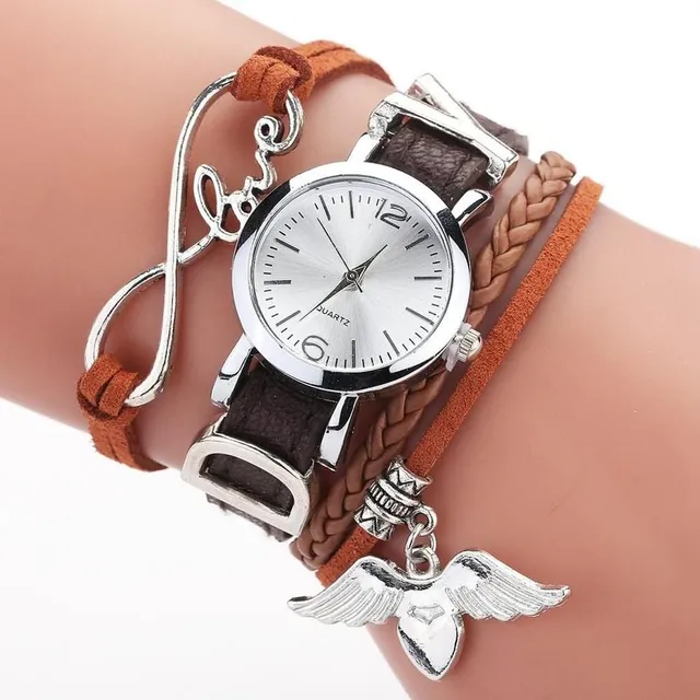 Zegarek damskie z bransoletką dekoracyjnym