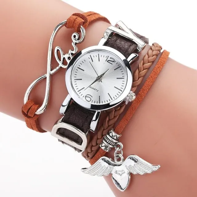 Women's watch with a decorative bracelet