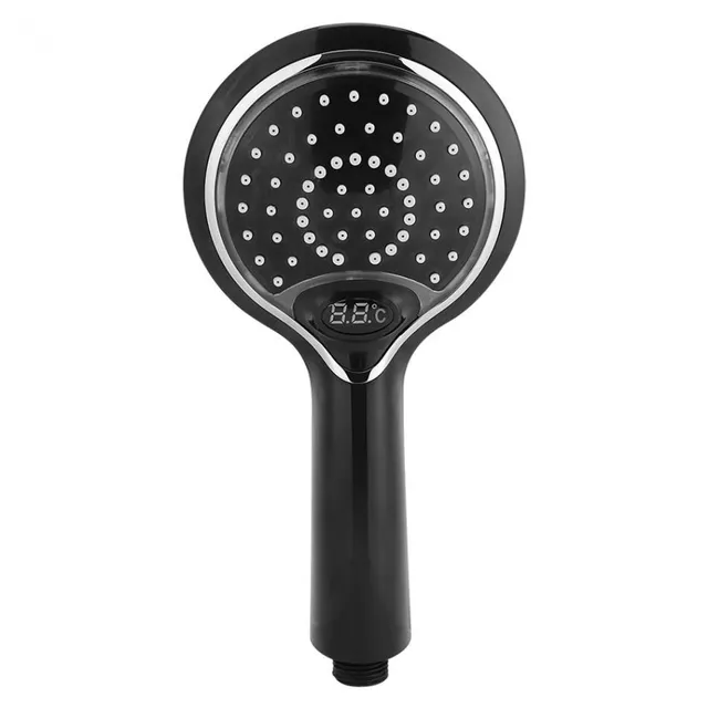 Shower head with thermometer