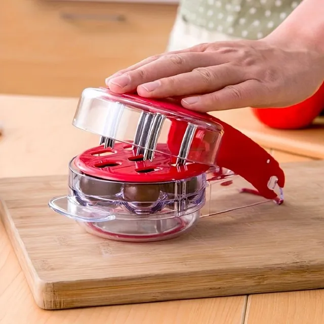 Dénoyauteur de cerises et jujubes à pression facile - 6 trous pour retirer facilement les noyaux des fraises, olives, prunes et baies