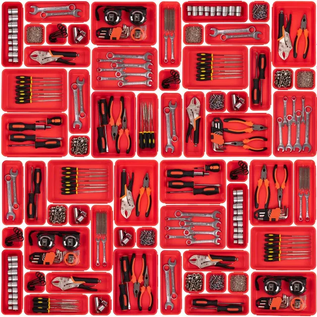 Organizer in the toolbox: Make the most of the space - Order and overview with each screw